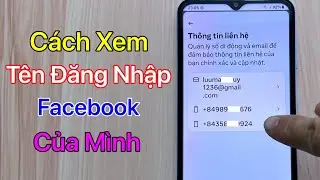 Cách xem tên đăng nhập Facebook của mình, Xem tài khoản đăng nhập Facebook của mình