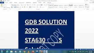 #STA630