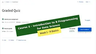 introduction to r programming for data science coursera answers week 1 || IBM || theanswershome