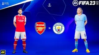 FIFA 23 - Arsenal Vs Manchester City - UCL 23/24 | Ft. Rice,Gvardiol | PS5™ [4K60]