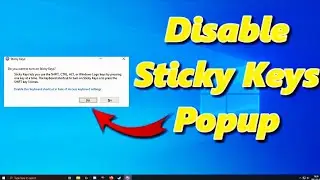 Fix Sticky Keys On Keyboard | Sticky Laptop Keys Fix | Do You Want To Turn On Sticky Keys Windows 10