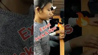 Excel trick & tips 🔥🔥🔥 #shorts #viral #computer #youtubeshorts