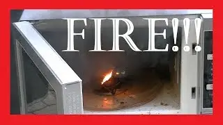 Microphone on FIRE! - Microwave Show #3