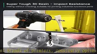 SUNLU 3D Printer Resin, 1KG ABS-Like Fast Curing 3D Resin for LCD DLP SLA Resin 3D Printers, High Q