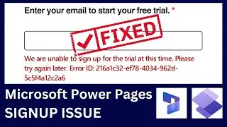 FIXED Microsoft Power apps Free Signup Issue with any Email