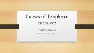 Causes of Employee turnover