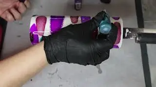Alcohol Ink Series #1 - Basic Alcohol Ink Drop on White Base