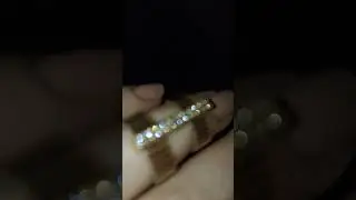 кольцо из бисера стеклярус и позолоченной фурнитуры #handmade