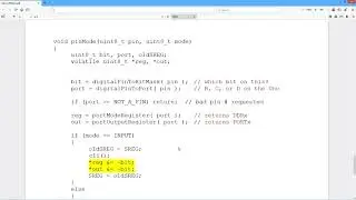 Embedded Programming: DDR and pinMode()