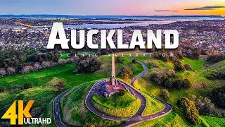 Auckland Amazing Aerial Film 4K - Experience Majestic Scenery With Epic Cinematic Music - 4K HDR
