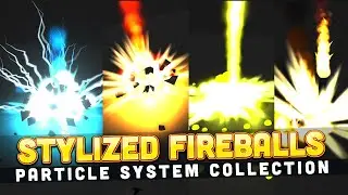 Stylized Fireballs Unity Asset