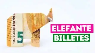 🐘 Origami elephant with a banknote to give as an original gift