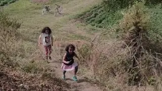 Kids discover what existed beyond the hill #shorts