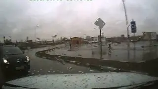 Круговое движение у «Меги», Омск. 11.04.2015.
