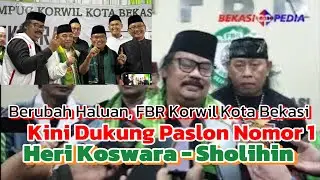 Dulu Ngantarin Tri Adhianto ke KPU Kota Bekasi, Kini FBR Dungkung Heri - Sholihin, Ini Alasannya...