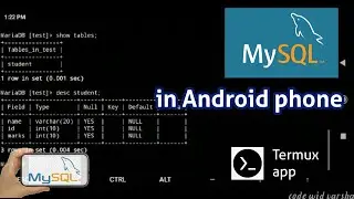 Mysql in Android phone | Termux app | #mysql #languages