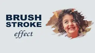 Brush Stroke Effect | Photoshop Shorts video clips for designing ideas