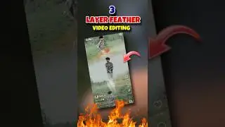 THREE LAYER FEATHER VIDEO EDITING | CAPCUT | 3 LAYER VIDEO EDITING
