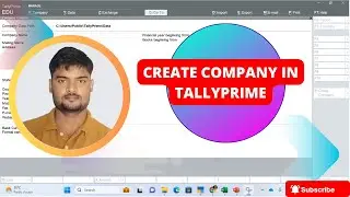 Creating company in tally prime 