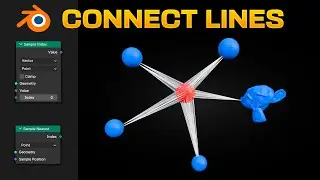 Connect Lines to NEAREST OBJECTS in Blender - Geometry Nodes