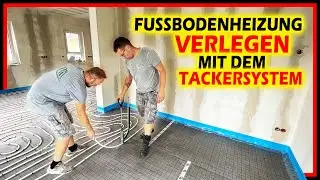 Fußbodenheizung verlegen - Tackerplatte / Tackersystem / Tackermontage | Home Build Solution