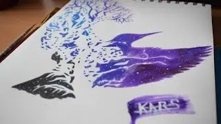 Prismacolor y Acrilico (Speed Drawing - Natural bird - Ave Natural)   @Art.Kevinrs.K