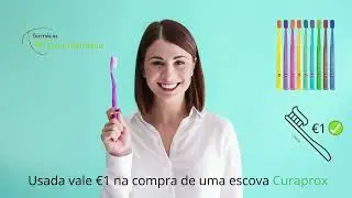 A sua escova de dentes usada por €1 na compra de uma escova Curaprox
