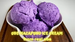 UBE MACAPUNO ICE CREAM ( from real ube )