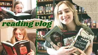 reading vlog 🔪 3 thrillers, 5 star read, & new bookshelf