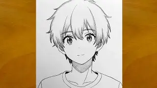 Anime Sketch || How to Draw a Cute Anime Boy || Drawing for Beginners