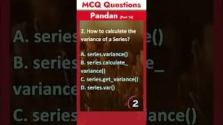 Part 14 - Pandas MCQ Questions | Data Science MCQ Questions