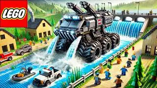 Lego Technic Car: Flood Barrier and Vehicle Combo! 🚗🌊