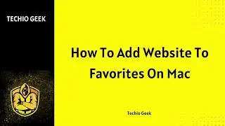 How To Add Website To Favorites On Mac