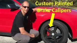 How To Spray Paint Brake Calipers (Mustang Build Episode 4)