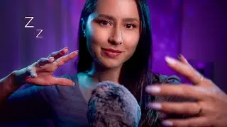 ASMR Hand movements around the mic 💤✨ plucking, visual, invisible triggers, mic brushing, for sleep