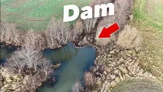Destroying a Beaver Dam! Watch the Water Break Through