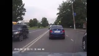 Аварийная ситуация. Неадекват на Опеле.