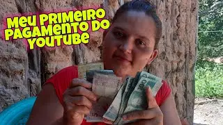 RECEBI MEU PRIMEIRO PAGAMENTO DO YOUTUBE🙏