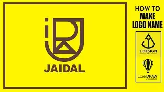 HOW TO MAKE LOGO YOUR NAME EXAMPLE NAME IS JAIDAL IN COREL DRAW