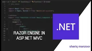 RAZOR ENGIEN IN ASP.NET MVC | SHARIQ MANZOOR