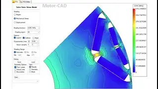 Ansys Motor-CAD: Mechanical Rotor Stress and Displacement