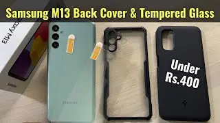 Samsung Galaxy M13 Back Cover & Tempered Glass Screen Protector on Amazon Under Rs.400