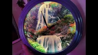 Waterfall Clock Light Change to L E D