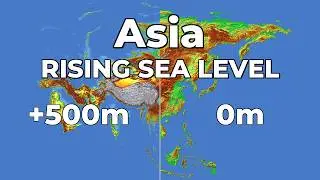 Asia - Rising Sea Level(4K) 🌊 
