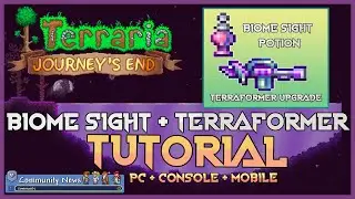 Terraria 1.4.4 NEW Terraformer Upgrade + Biome Sight Potion 