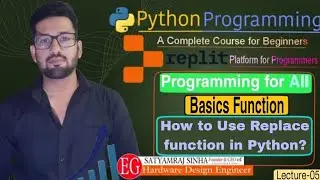 How to Replace the Word or Characters in Python? | Python Tutorials for Beginners