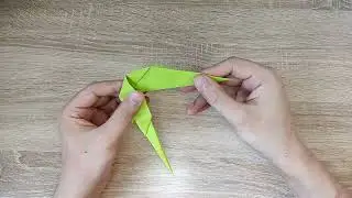 Origami paper lizards   /   Оригами ящерица из бумаги