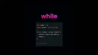 JavaScript Array Loops #coding #trending #arrays #likeshort #viral #youtubeshorts #programming