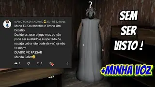 Granny (1.0.5) - Sem Ser Visto Pela Granny ! (+minha voz 😁) Desafio de @Link_Legends