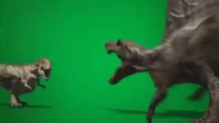 СпЕцЭфФеКт (Драка динозавров ) на хромакее для after effect